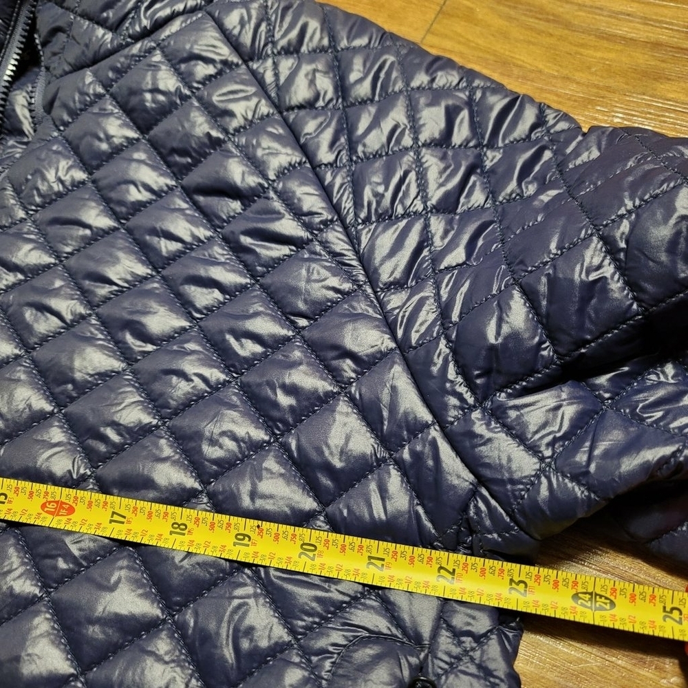 Sam Edelman Puffer Jacket Full Zip Pockets Size XL Quilted Hi Low Puffer Jacket - Picture 2 of 10